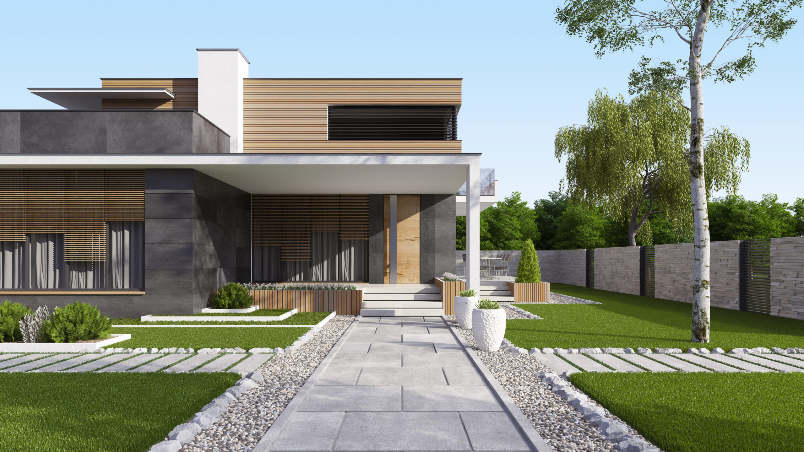 Featured image for Concrete Walkway Ideas to Create an Inviting Exterior