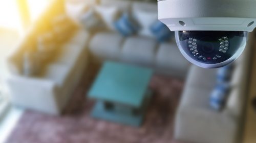 A Dome CCTV infrared camera is technology 4.0  install signal home security system and monitoring  by smart phone all time , around the world by high speed internet