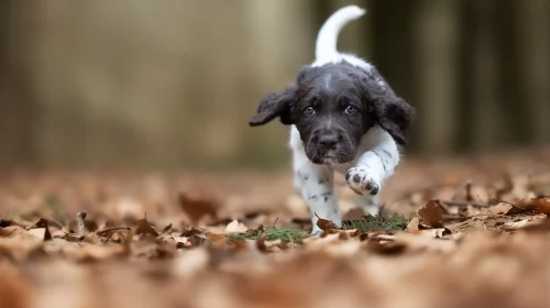 Beautiful purebred dog photographed outdoors in nature.