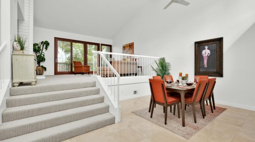 Split Level Dining and Living Areas